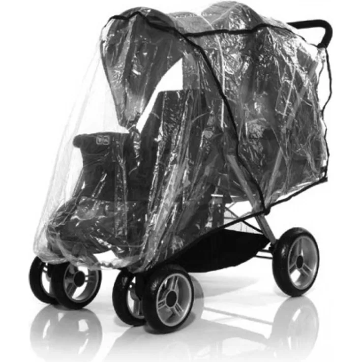 ABC Design 908400 Regenverdeck Tandem Regenschutz, mehrfarbig