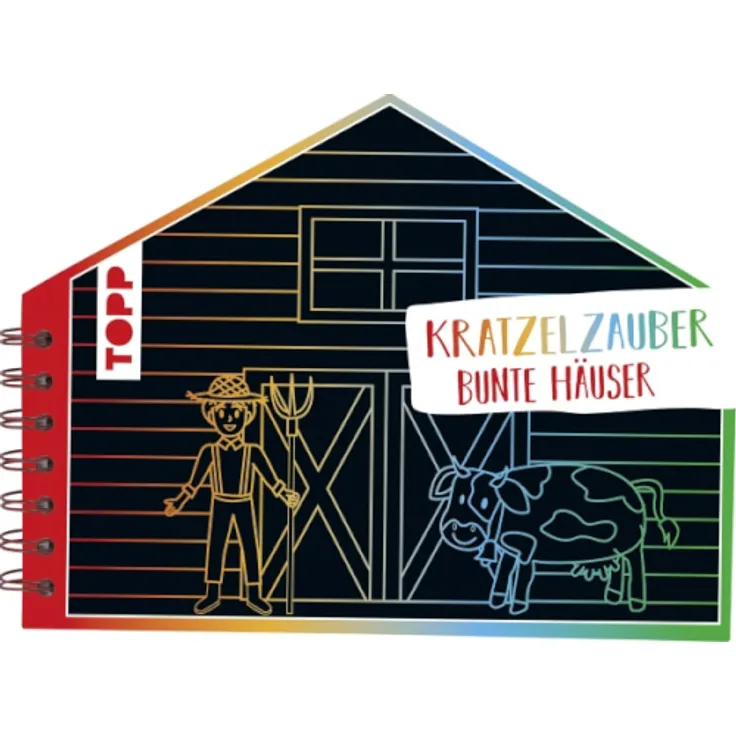Kratzelzauber Bunte Häuser