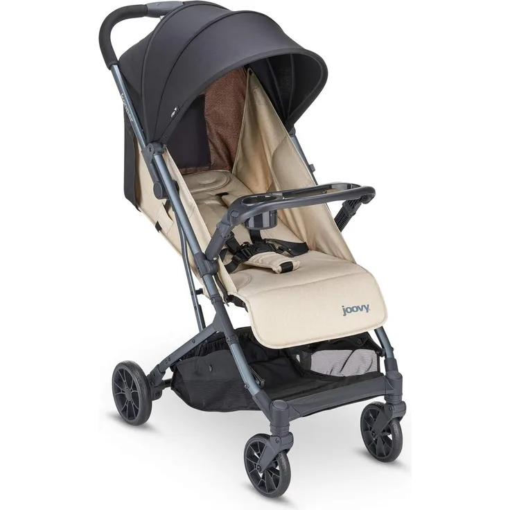 Joovy Kooper Kinderwagen, Leichter Kinderwagen, kompakt zusammenklappbar mit Ablage, Beige, 8228
