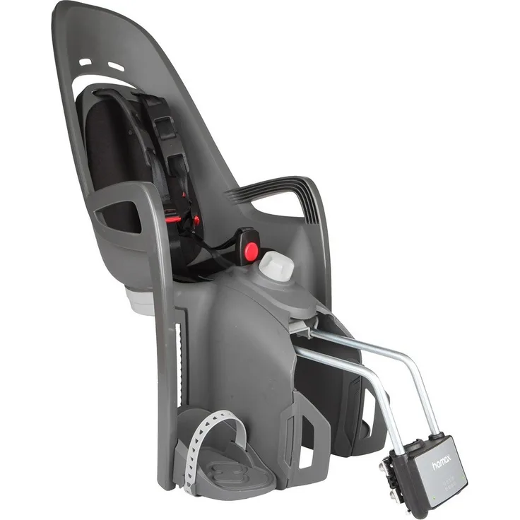 Hamax 'Zenith Relax' Kinderfahrradsitz grau/schwarz, bis 22 kg, inkl. Gepäckhalterung