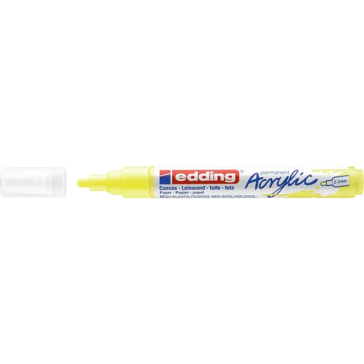 edding 5100 Acrylmarker medium neongelb – Bild 1