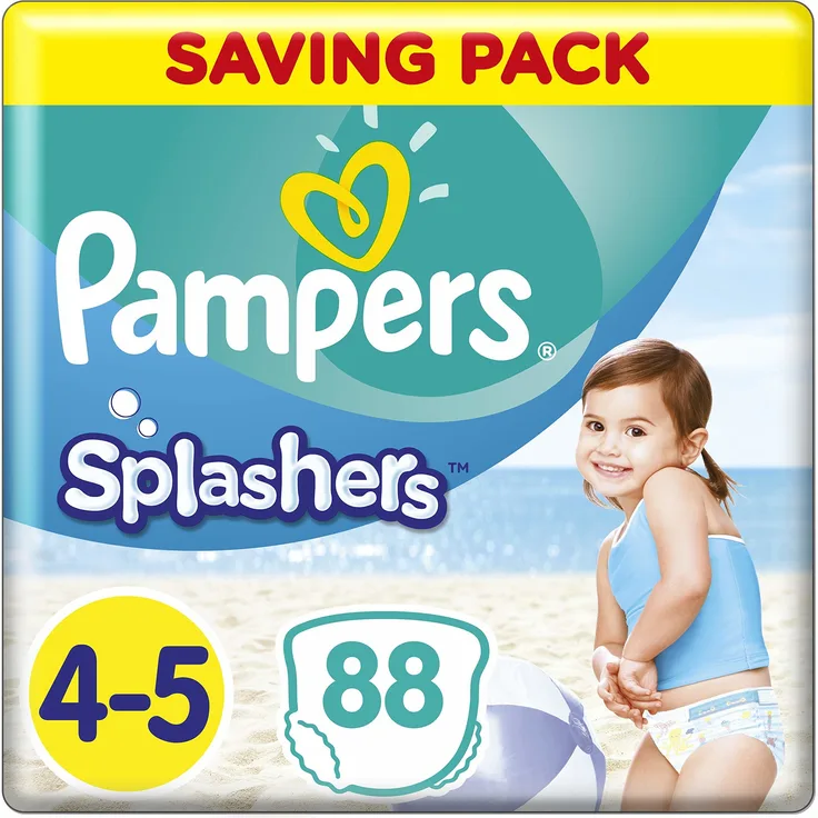 Pampers Splashers Einweg-Schwimmhose - Größe 4/5 9-15kg - Fall von 8 Packungen von 11
