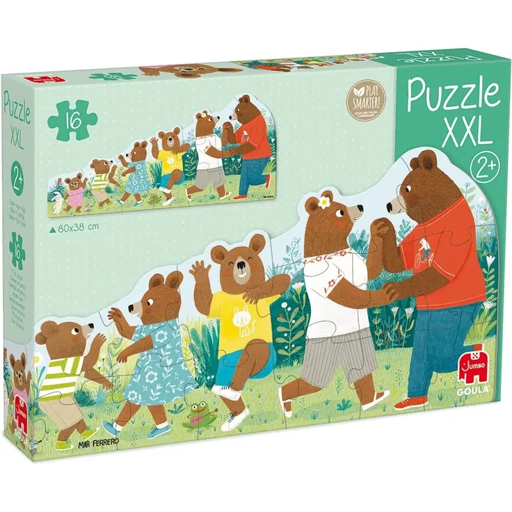 Goula 55266 Bärenfamilie 16 Teile Puzzle XXL