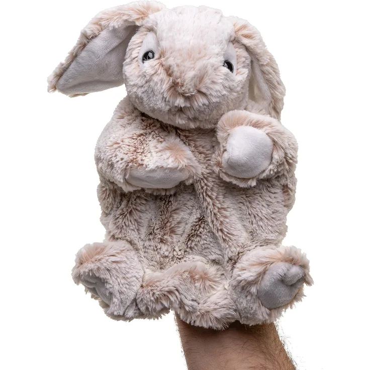 Uni-Toys - Handpuppe Hase - 24 cm (Höhe) - Plüsch-Puppe, Kaninchen - Plüschtier, Kuscheltier