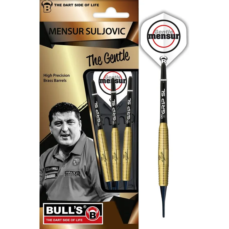 BULL'S "Mensur Suljovic" Team Player Soft Dart, 18 Gr. / Inhalt 1 Stück