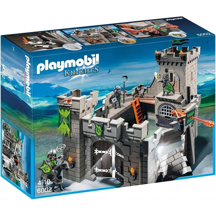 PLAYMOBIL - Knights - Wolf Knights` Castle Play Set 6002