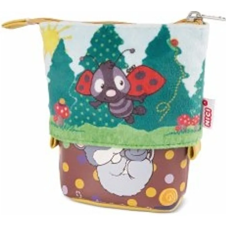 NICI Federmäppchen Schlamper Forest Plüsch