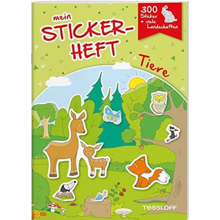 Tessloff Mein Stickerheft. Tiere Mit 300 Stickern!