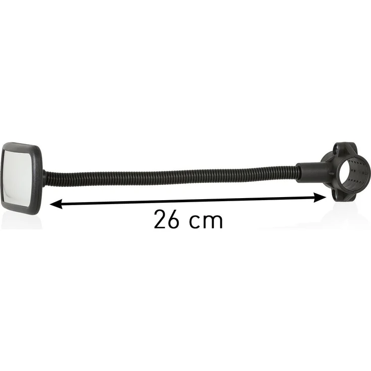 Wicked Chili Rückspiegel für Fahrrad / E-Bike / Roller / Mofa / Rollstuhl / Rollator / Kinderwagen / Golf Cart mit Schwanenhals (Spiegel Größe: 102 x 44 mm, Rohrmontage, Made in Germany) – Bild 7