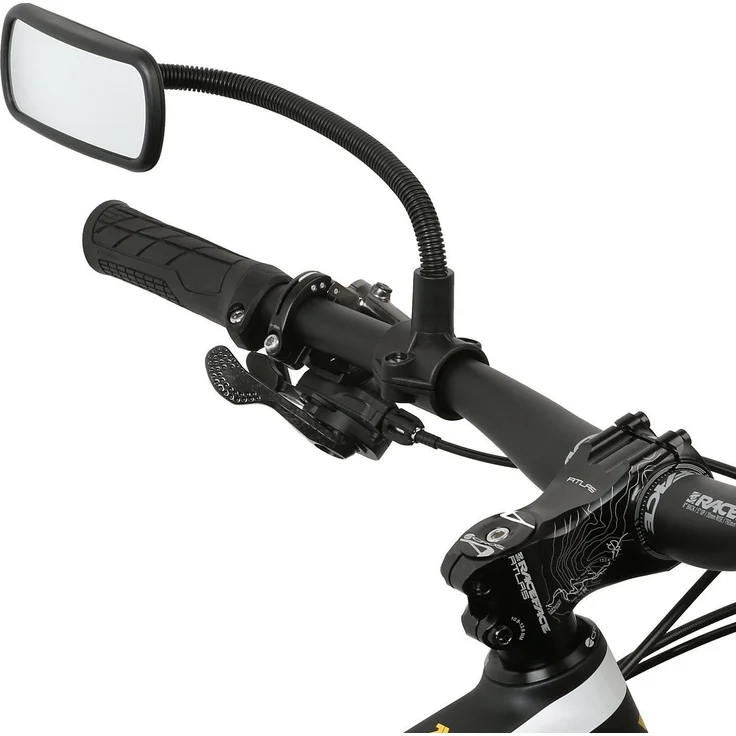 Wicked Chili Rückspiegel für Fahrrad / E-Bike / Roller / Mofa / Rollstuhl / Rollator / Kinderwagen / Golf Cart mit Schwanenhals (Spiegel Größe: 102 x 44 mm, Rohrmontage, Made in Germany) – Bild 1