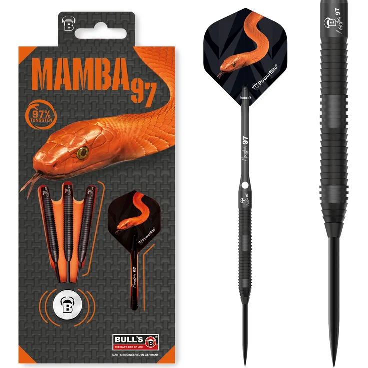 BULL'S Mamba97 M5 Steel Dart/ 22 Gr. /Verpackungseinheit 1 Stück