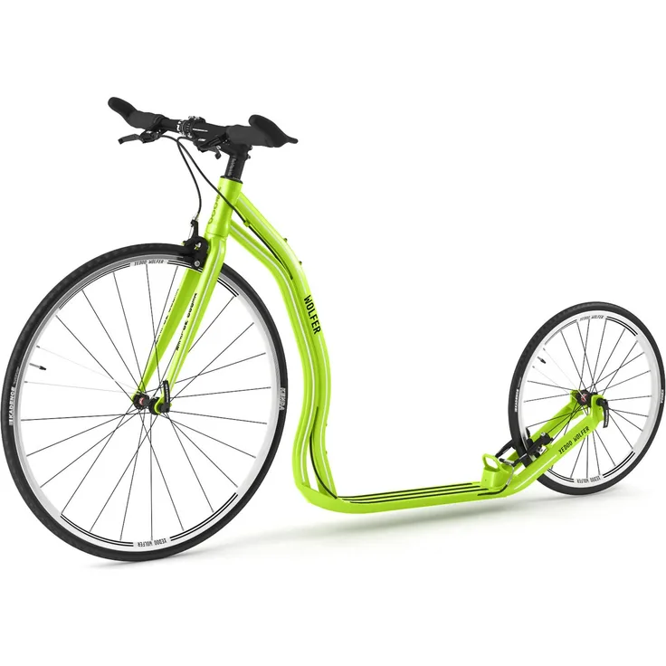 Tretroller Yedoo Alloy Wolfer Y30 28/20 Zoll V-Brake Felgenbremsen grün