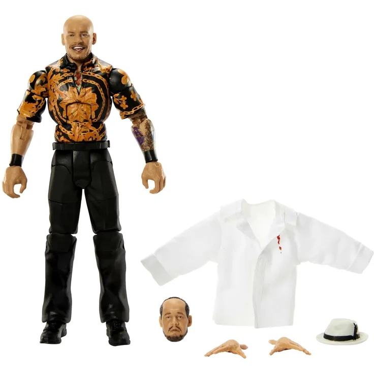 WWE HKN76 Elite Happy Corbin-Figur mit Zubehörteilen, Geschenke zum Sammeln, Action Figur ab 8 Jahren