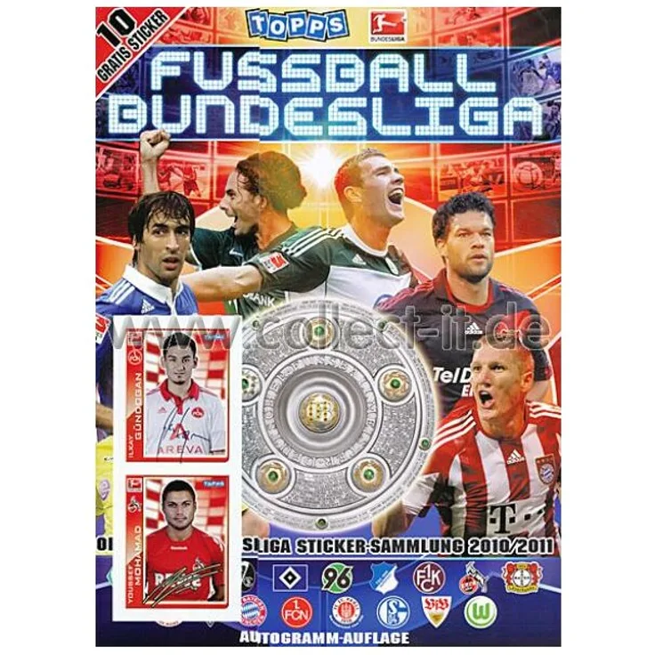 Topps Bundesliga 10/11 Sticker - Album