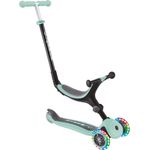 Globber Go Up 3-in-1 Foldable Lights, max. Belastbarkeit 50kg, umbaubar als Scooter/Dreirad/Laufrad, von 15 Monaten bis 7 Jahre, Grün - 649-206