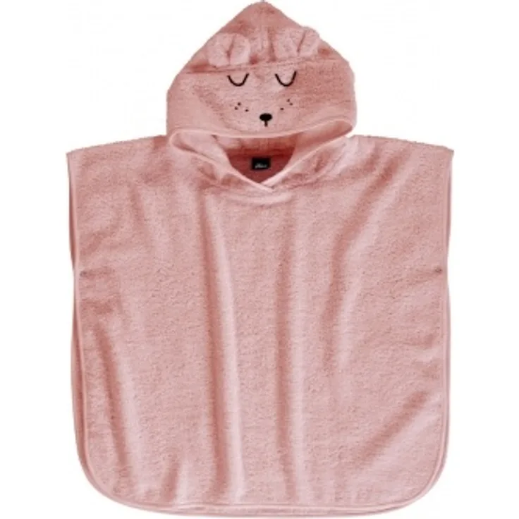 Alvi Frottiert-Poncho Faces 60x60cm rosa