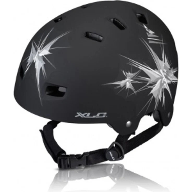 XLC Helm Urban BH-C22 Unisize 53-59 cm mattschwarz Spikes – Bild 1