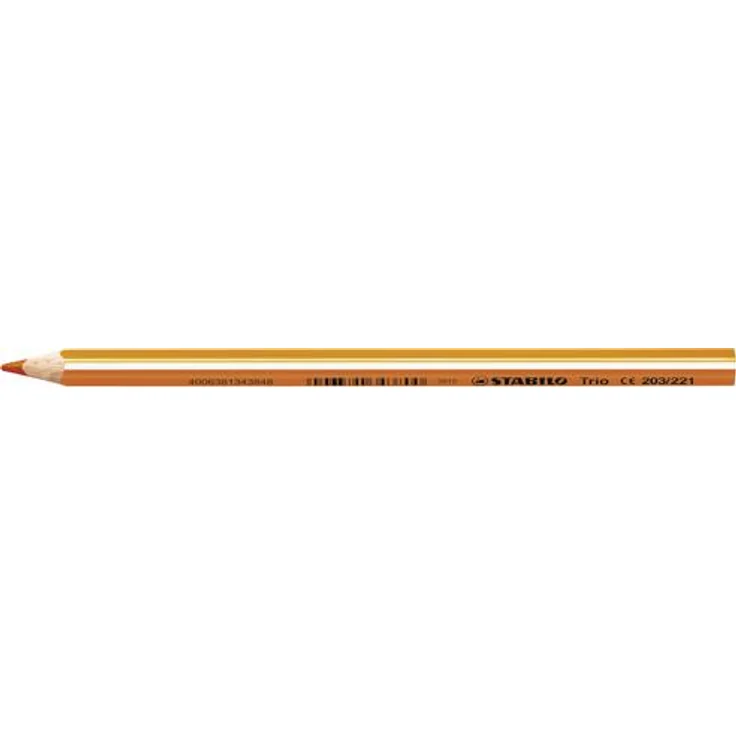 Dreikant-Buntstift - STABILO Trio dick - 18er Pack - mit 18 verschiedenen Farben und Spitzer – Bild 2