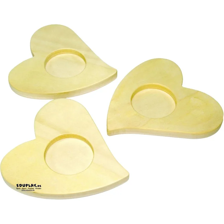 Eduplay Teelichthalter Herz 3er Set