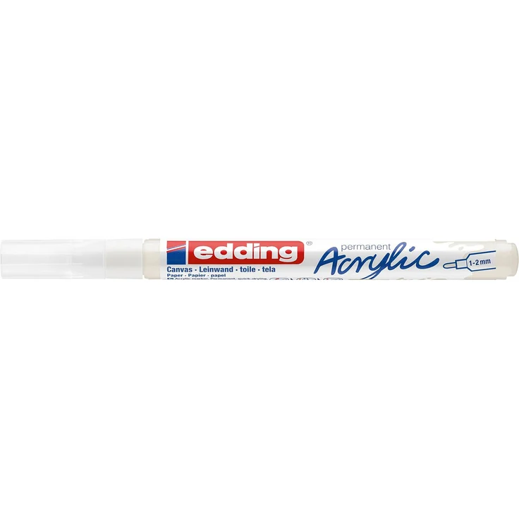 edding 5300 Acrylmarker fein verkehrsweiß – Bild 3