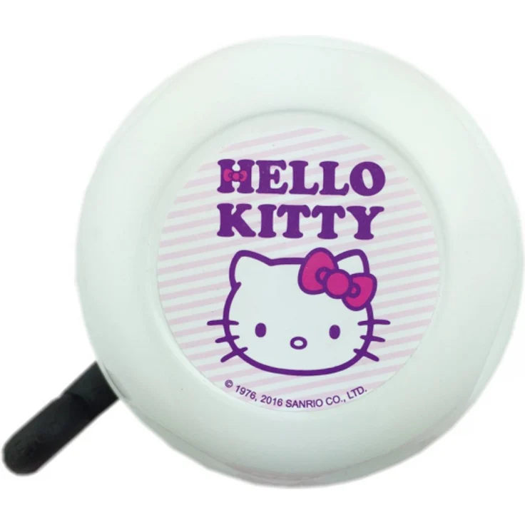 Fahrradglocke Hello Kitty weiß/pink mit Motiv, Ø 55mm, SB-Karte