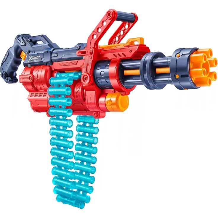 X-Shot - Excel Omega Dartblaster - inkl. Munitionskette & 96 Darts, Einheitsgröße