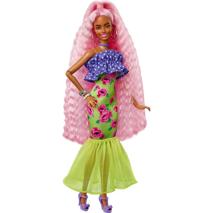 Mattel HGR60 - Barbie - Extra - Deluxe Puppe mit Styling-Zubehör und Tier – Bild 2