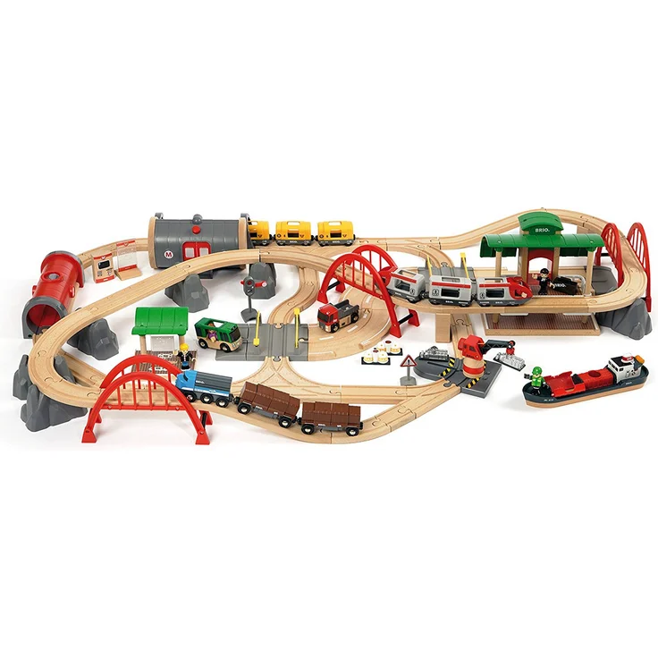 BRIO 'Straßen und Schienen Deluxe', ab 3 Jahren, 87 Teile, Licht- & Soundeffekte – Bild 2