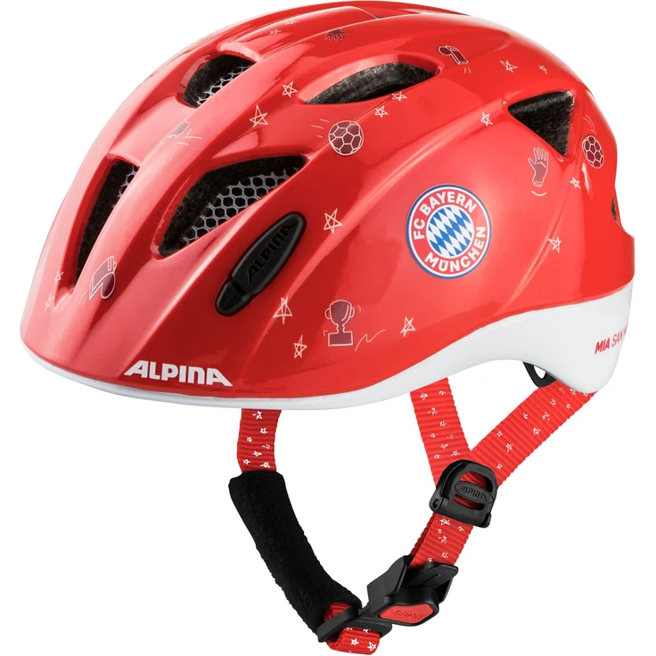 Alpina Kids Ximo Fcb FCB Gloss, Größe 49 - 54 cm - Fahrradhelm, Farbe Rot – Bild 1