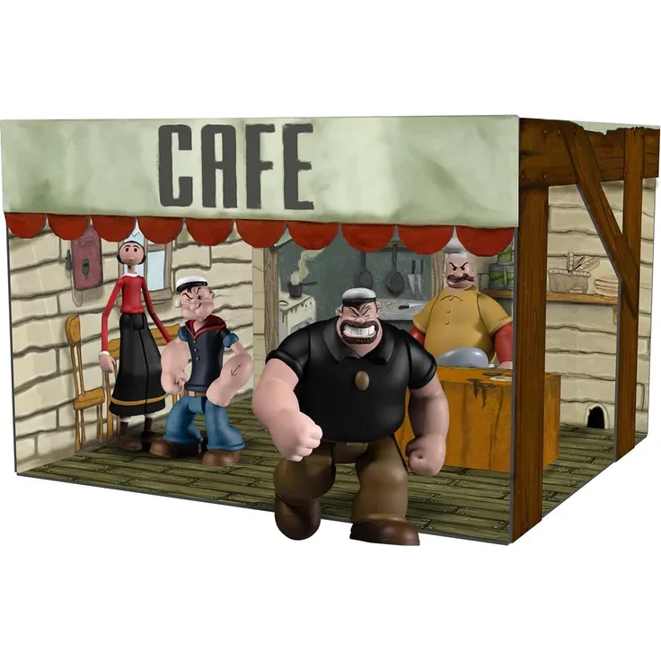Close Up Popeye 5 Points Actionfigur Deluxe Box Set