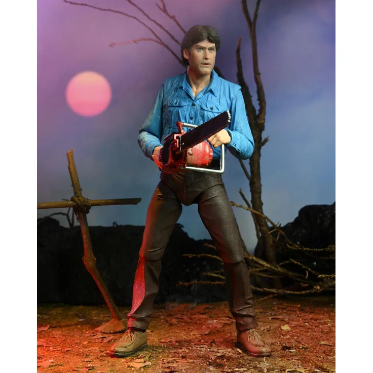 NECA Evil Dead Actionfigur Ultimate Ash 40th Anniversary aus Kunststoff,, Geschenkverpackung.