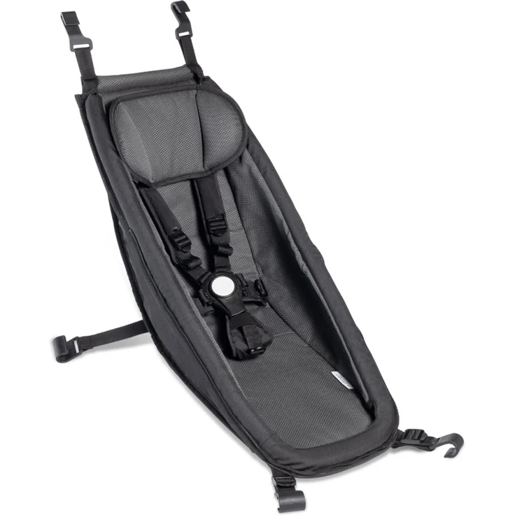 Croozer Babysitz mit Climatex® Material black, geeignet für Ein- und Zweisitzer (Vaaya / Kid Keeke / Kid / Kid Plus ab 2014) – Bild 1