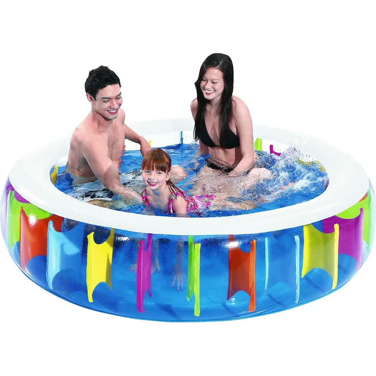 Jilong Rainbow Pool 190 x 50 cm Kinderpool Planschbecken Schwimmbecken Kinder Schwimmbad für Garten und Terasse