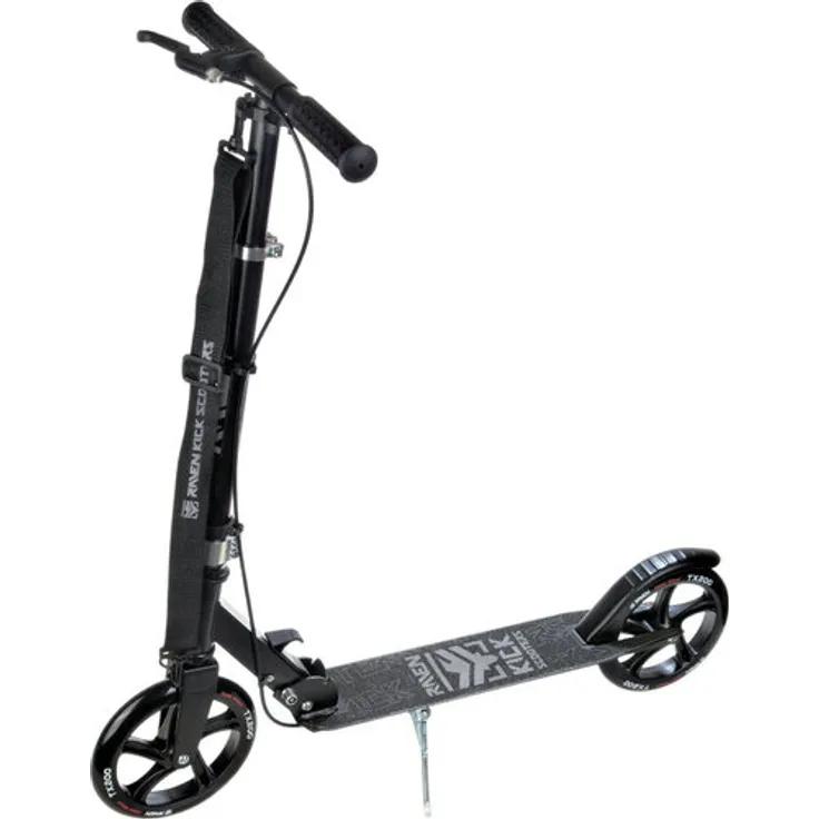 Raven Kick Scooter Straight Black 200mm mit Handbremse