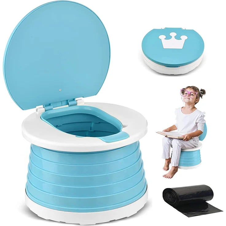 Töpfchen Für Kinder Baby Toilettensitz Ab 1 Jahr Reisetöpfchen Faltbar Für Unterwegs Baby Töpfchen Training Für Jungen Mädchen Windelfrei Töpfchen Auto Klapptöpfchen Kinder mit 15 Reisen Potty Liners - Preisvergleich