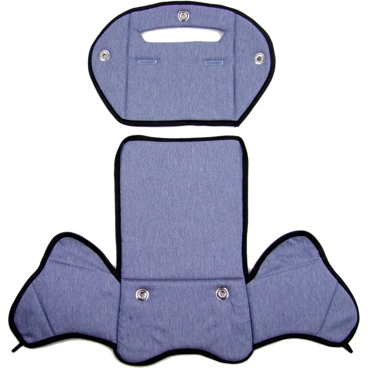 BAMBINIWELT Ersatzbezug Sitzkissen Bezug Auflage für Fahrradsitz kompatibel mit Römer Jockey meliert MOD 4 (blau meliert (Modell 4))