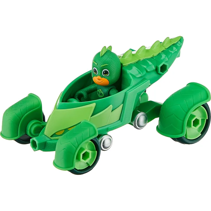 PJ Masks F2130 Geckomobil Vorschulspielzeug, Geckos Fahrzeug mit Gecko Action-Figur für Kinder ab 3 Jahren