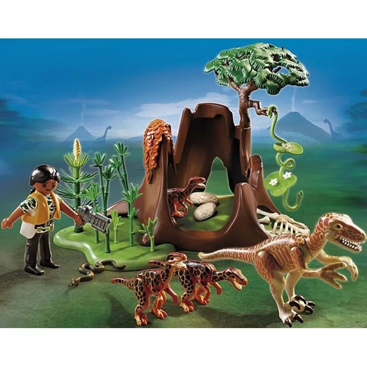 PLAYMOBIL - Velociraptor-Angriff auf Deinonychusnest 5233