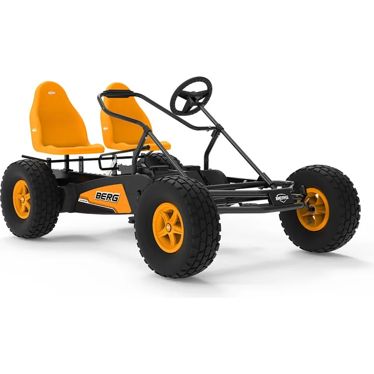 BERG 'Gokart Duo Coaster BFR', ab 5 Jahren, 2 verstellbare Sitze, doppelter Antrieb, XXL-Rahmen, orange