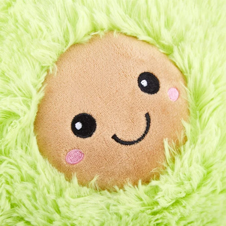 Soma Plüsch-Kissen Avocado Sofa-Rückenkissen Rund Lebensmittel Spielzeug Kuschel-Tier Plüsch-Tier Toy Früchte grün (Avocado 20 cm)+GRATIS Schlüsselanhänger – Bild 7
