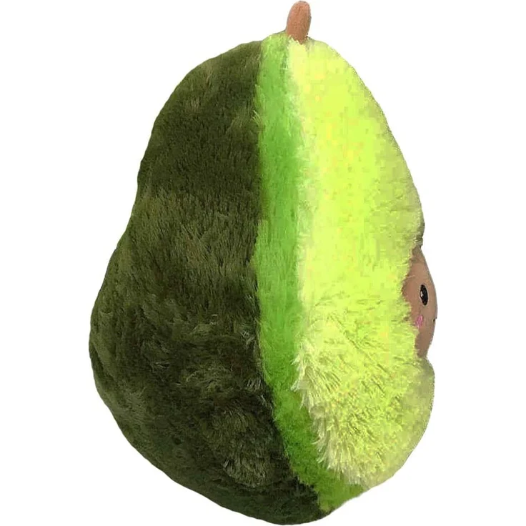 Soma Plüsch-Kissen Avocado Sofa-Rückenkissen Rund Lebensmittel Spielzeug Kuschel-Tier Plüsch-Tier Toy Früchte grün (Avocado 20 cm)+GRATIS Schlüsselanhänger – Bild 6