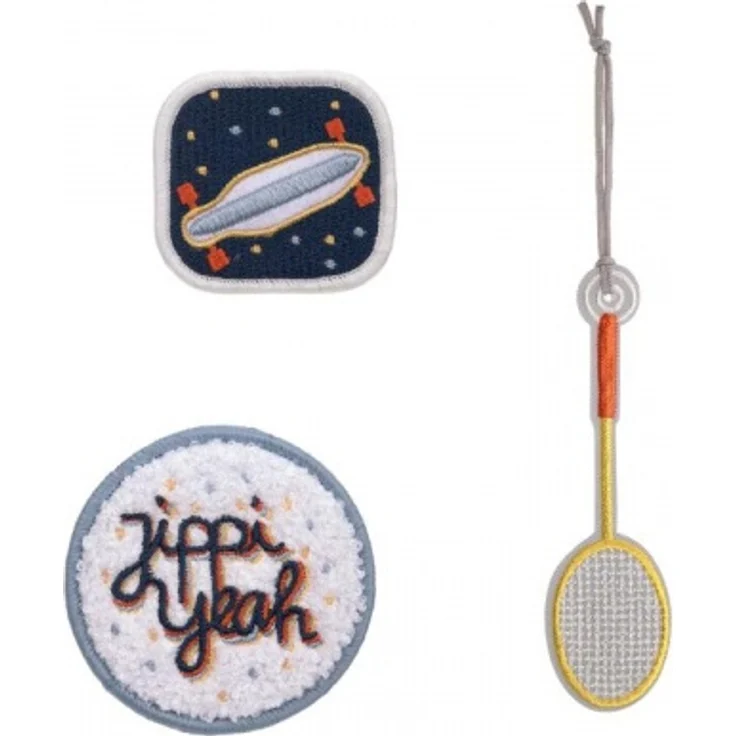 LÄSSIG Anhänger & Patches Set Unique "Sport" – Bild 1