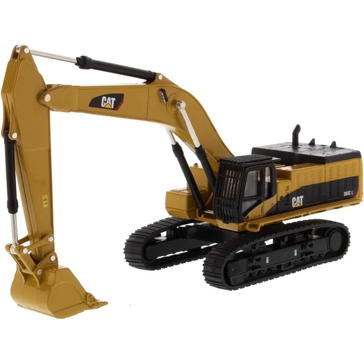 Diecast Masters 85694 - Caterpillar Kettenbagger 385C, detailgetreues CAT Baufahrzeug in Displayfenster-Box, Maßstab 1:64, ca. 22 x 7 x 10,1 cm, ab 8 Jahren, für Sammler und als Geschenk geeignet