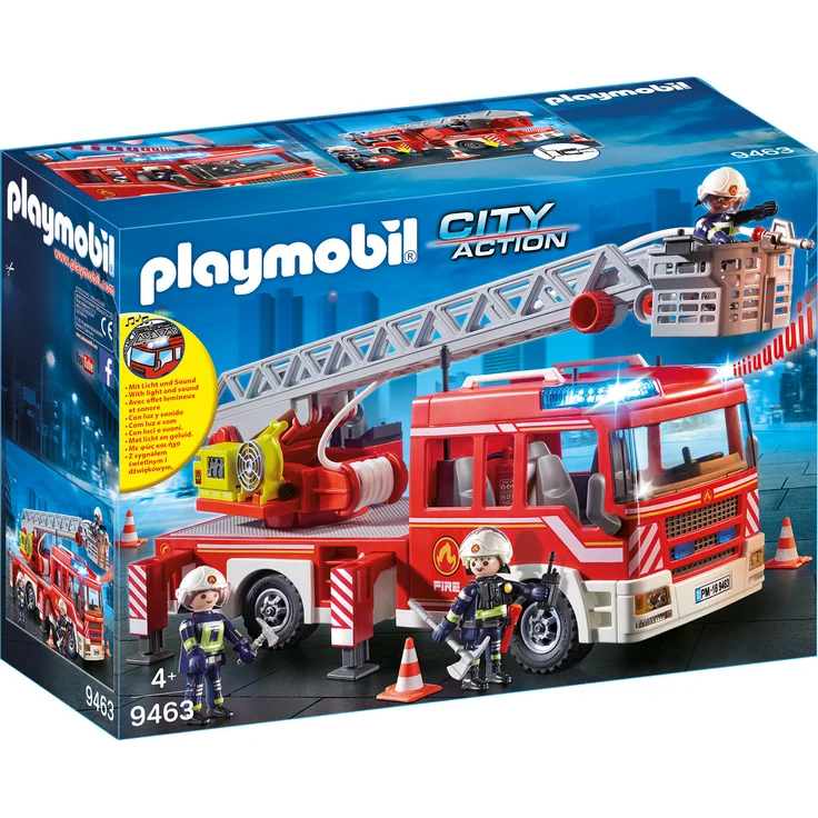 Playmobil 9463 - City Action - Feuerwehr-Leiterfahrzeug – Bild 1