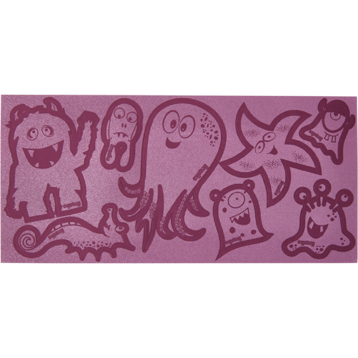 ergobag Sticker Reflexie-Sticker Set Monster Lila