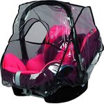 sunnybaby 13224- Universal Regenverdeck, Regenschutz für Babyschale, Baby-Autositz (z.B. Maxi Cosi, Cybex, Kiddy uva.)| Kontaktfenster | abdeckbare Trageöffnung | glasklar | Qualität: MADE in GERMANY