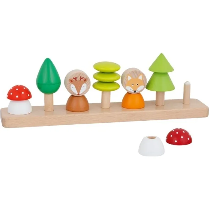 goki Farben- und Formensortierspiel Kleine Waldfreunde