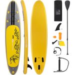 COSTWAY 335x76x15cm Stand Up Paddling Board, SUP Board aufblasbar Paddelboard mit Sicherheitsleine Paddel &  Pumpe Finne