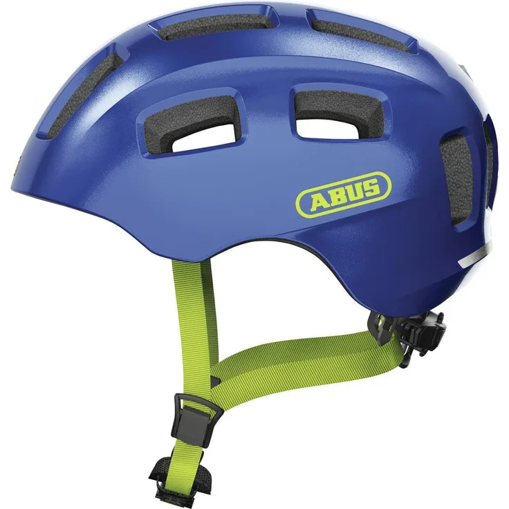 Abus 'Youn-I 2.0' Kinderfahrradhelm sparkling blue, Kopfumfang 48-54 cm, mit integriertem LED-Rücklicht