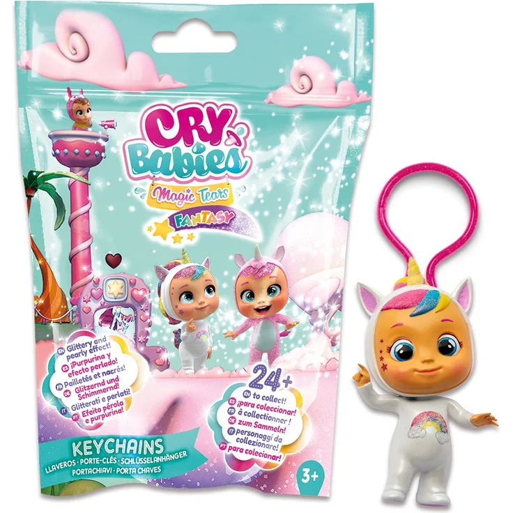 CRY BABIES MAGIC TEARS Schlüsselanhänger, 7cm, ab 3 Jahre, 1x Stück, zufällige Auswahl – Bild 2